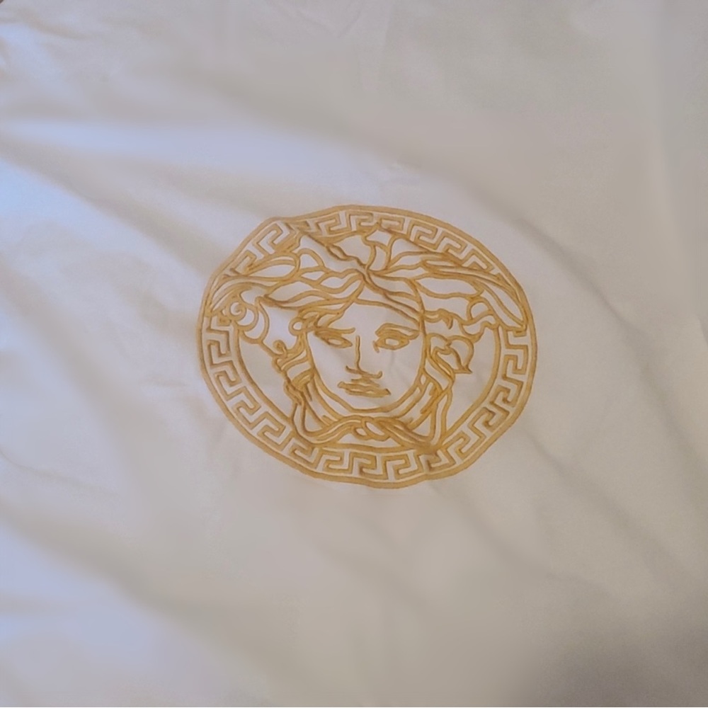 Versace kids baby blanket Gold Medusa